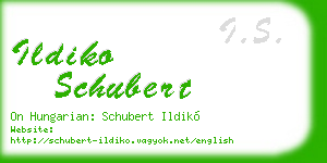 ildiko schubert business card